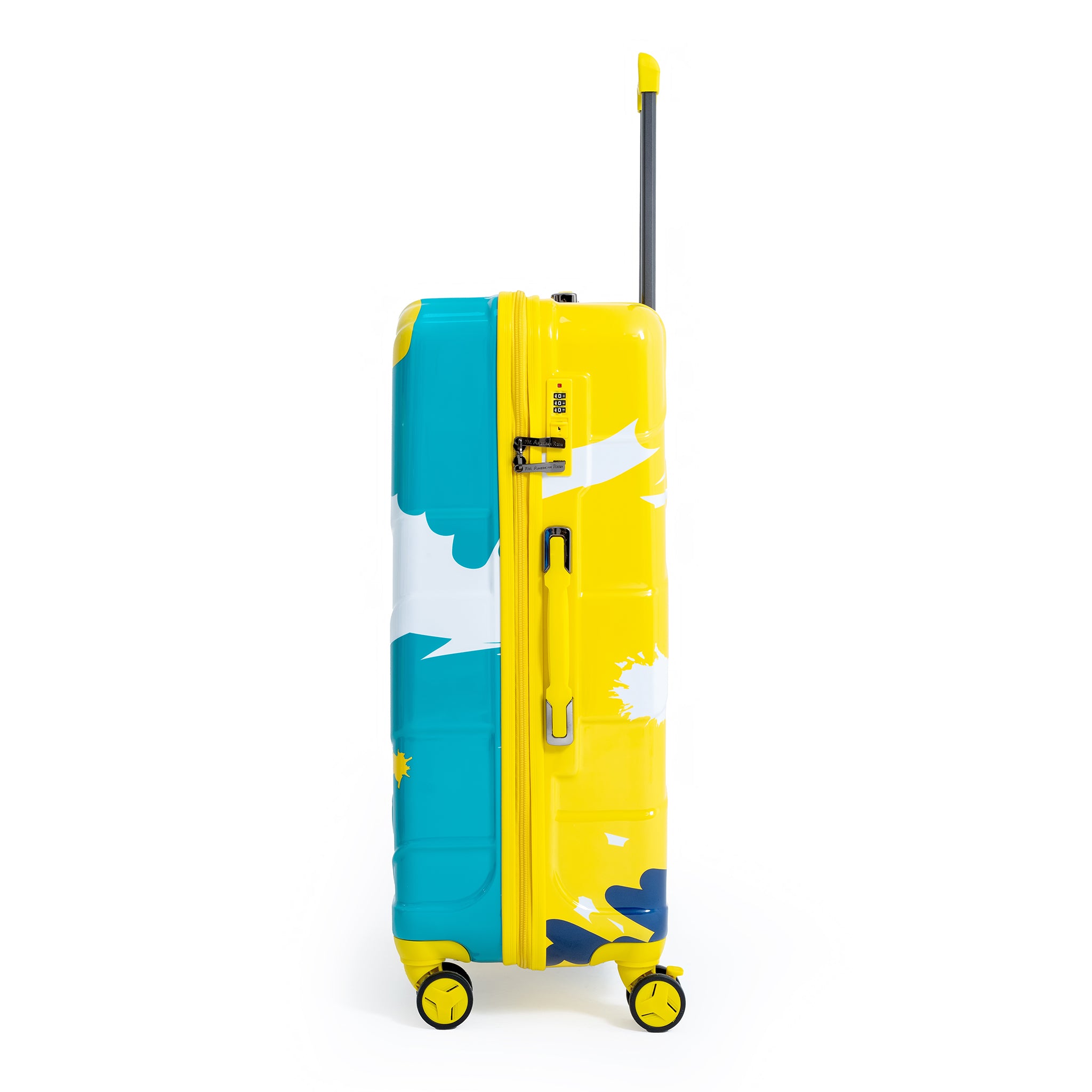 ENVY Yellow 3-Piece Trolley Bag Set – Lightweight ABS+PC Hardshell Luggag