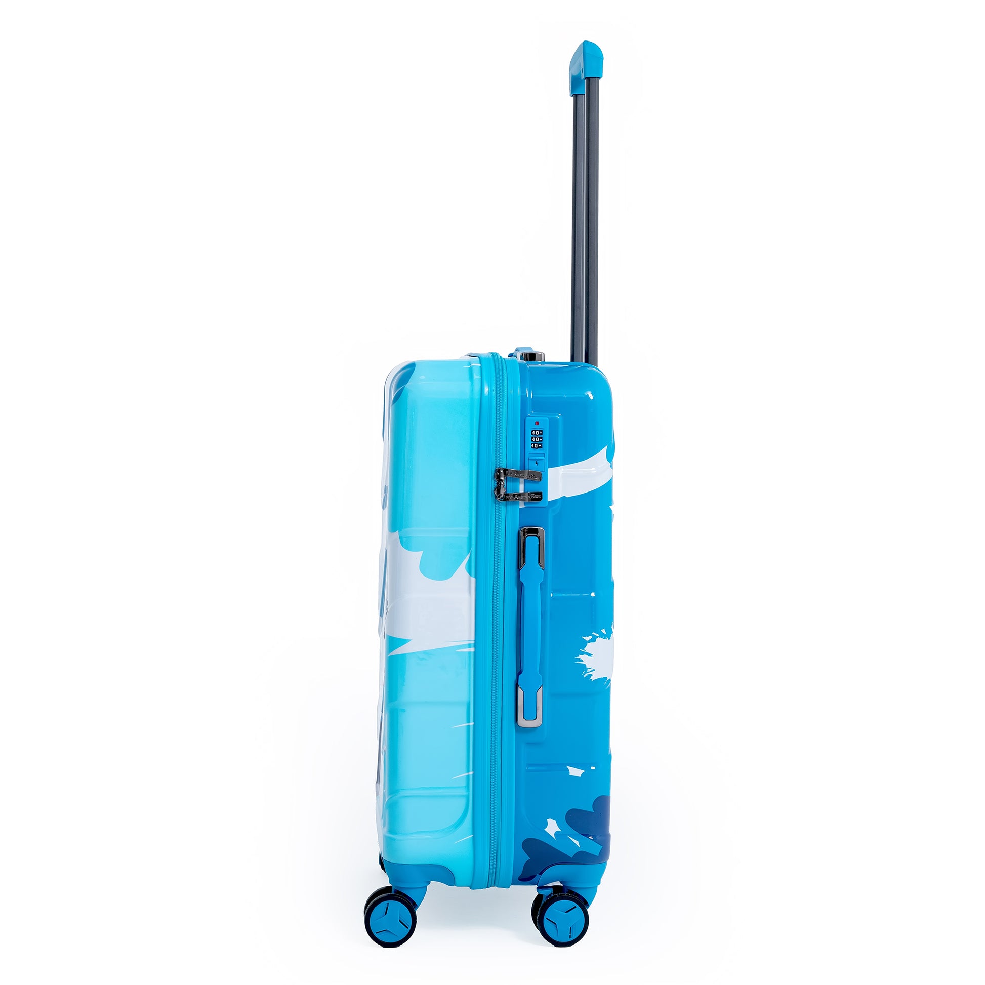 ENVY Sky Blue 3-Piece Trolley Bag Set – Lightweight ABS+PC Hardshell Luggage