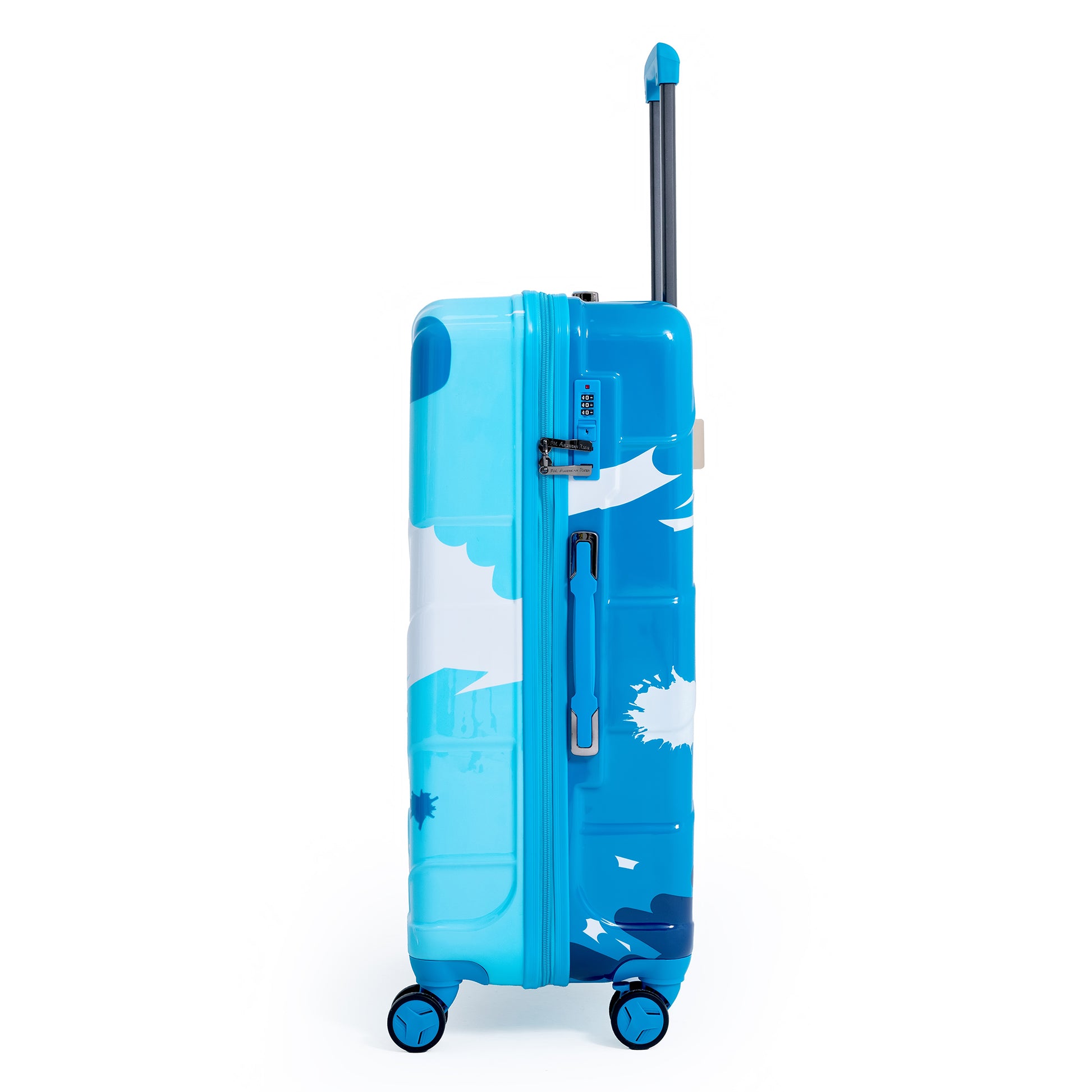 ENVY Sky Blue 3-Piece Trolley Bag Set – Lightweight ABS+PC Hardshell Luggage