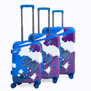 ENVY Navy Blue 3-Piece Trolley Bag Set – Lightweight ABS+PC Hardshell Luggage