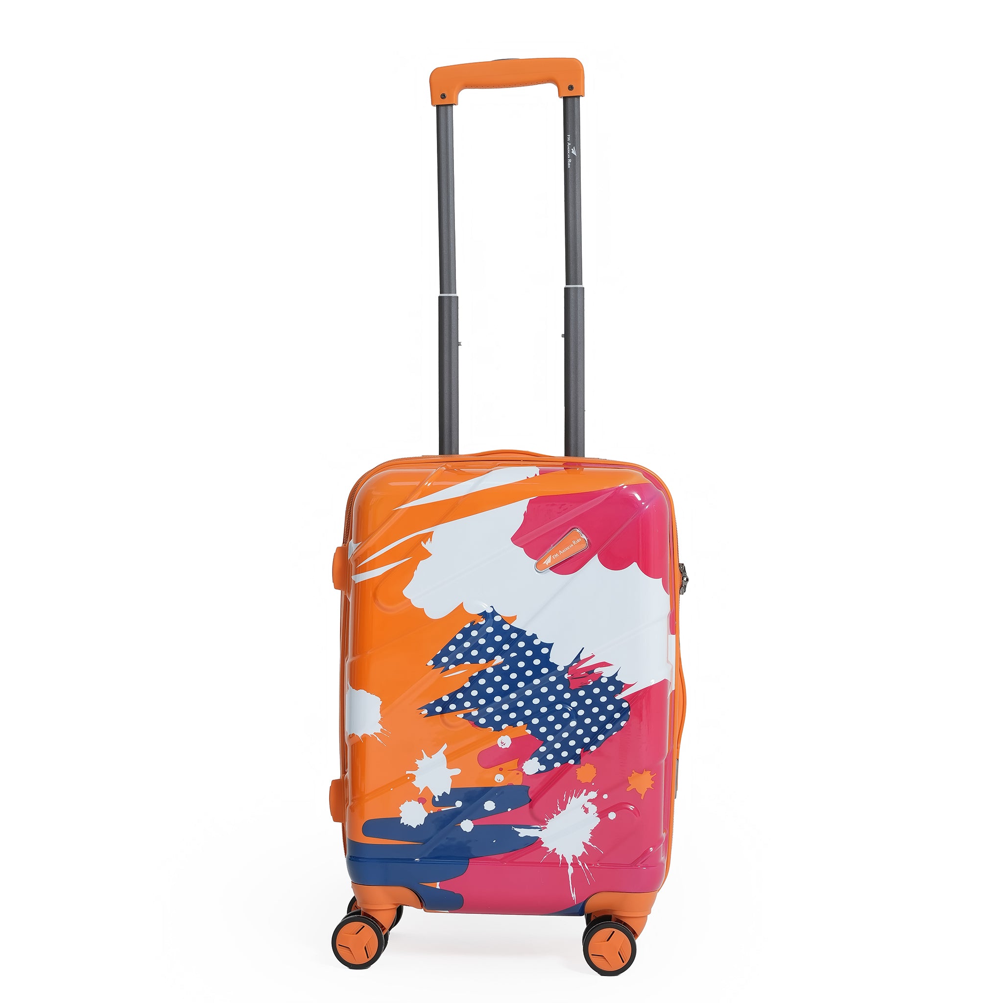 ENVY Orange 3-Piece Trolley Bag Set – Lightweight ABS+PC Hardshell Luggage