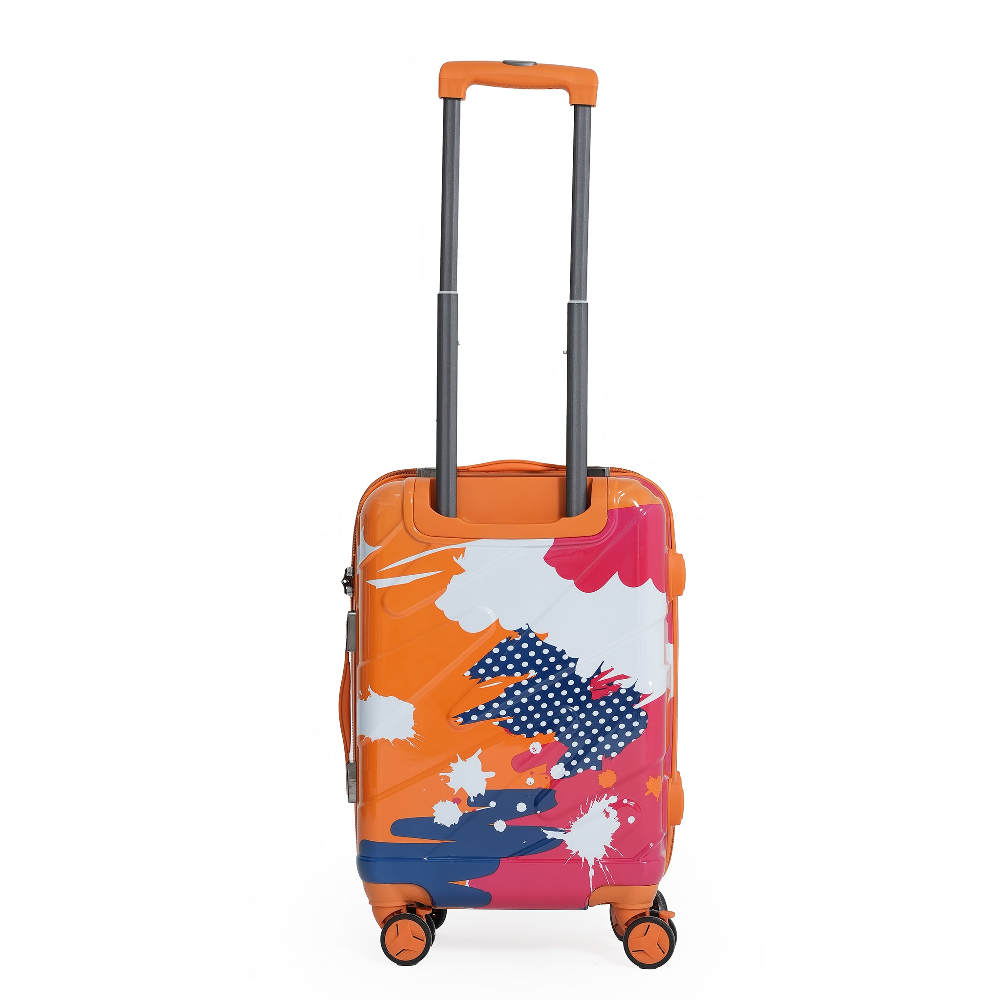 ENVY Orange 3-Piece Trolley Bag Set – Lightweight ABS+PC Hardshell Luggage