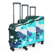 ENVY Green 3-Piece Trolley Bag Set – Lightweight ABS+PC Hardshell Luggage