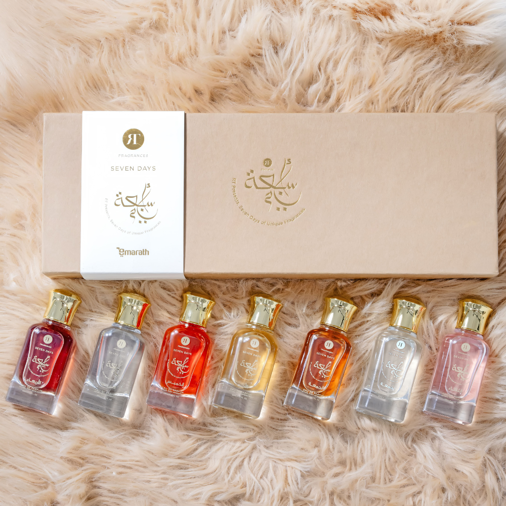 Introducing Seven Days, the perfect perfume collection for everyday use.