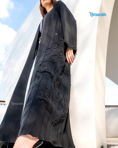 Black Abaya for Women - Stylish Modest Wear with Hand & Stone Work