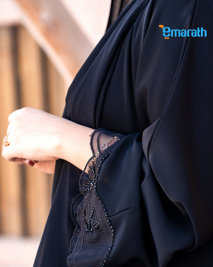 Women's Black Embroidered Abaya – Elegant Modest Wear