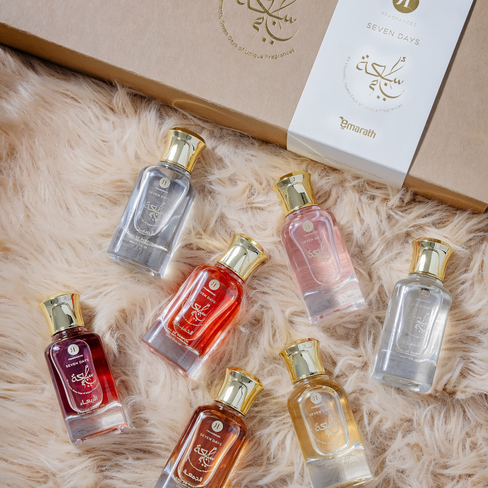 Introducing Seven Days, the perfect perfume collection for everyday use.