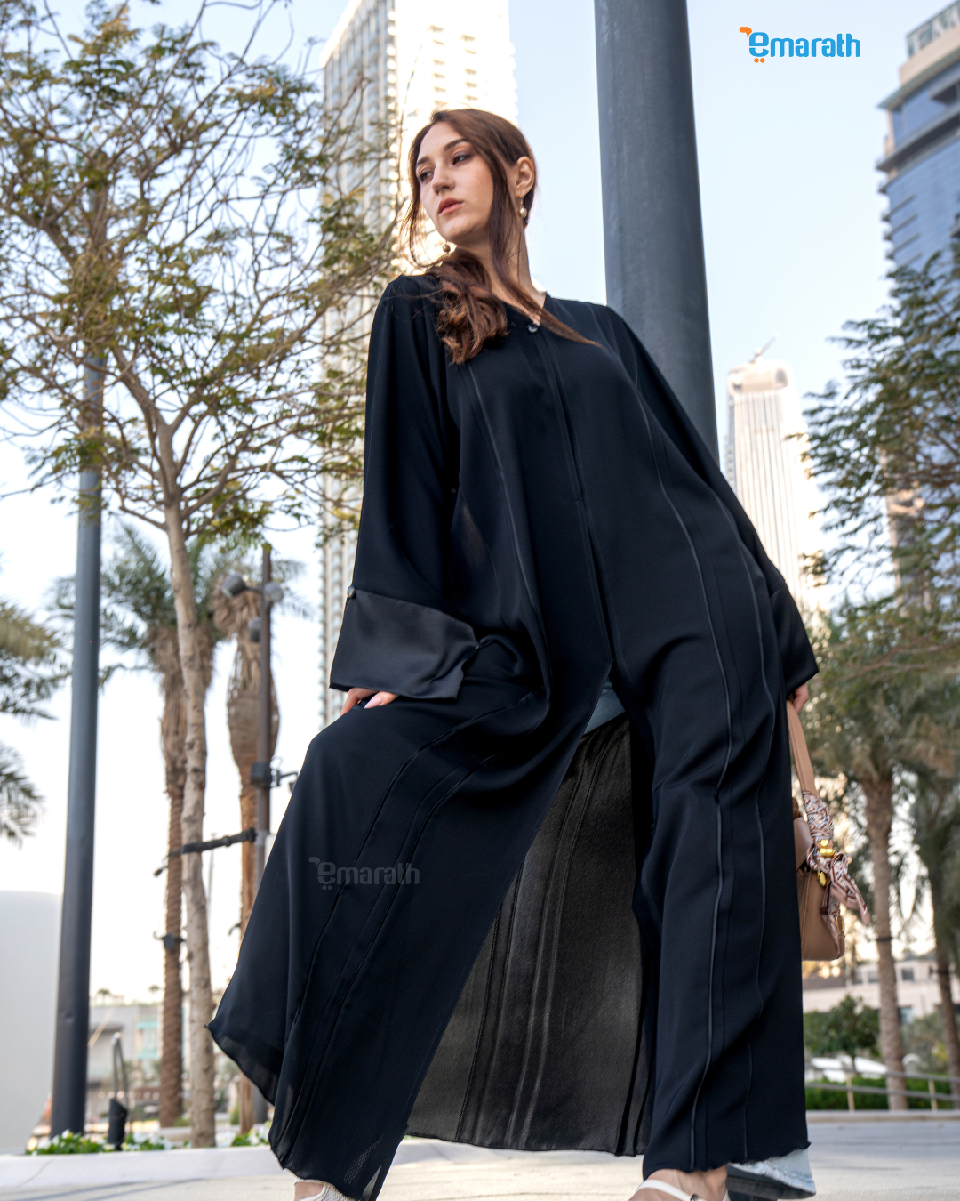 Korean Nida Fabric Abaya | Paipin Model | Modest Islamic Dress for Women