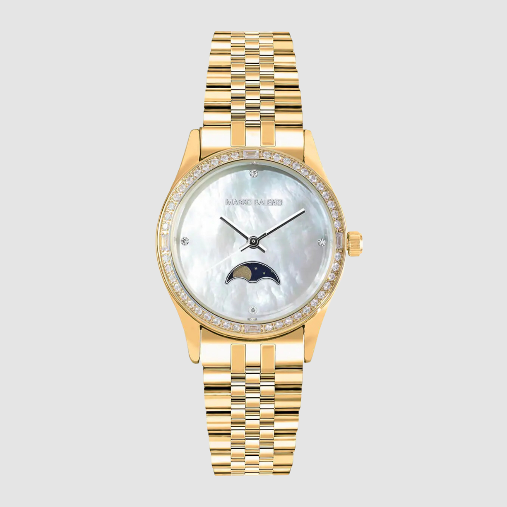 Discover the elegance of the MARKO BALENO LUNAA MB214-F Wrist Watch, a perfect blend of style and functionality.