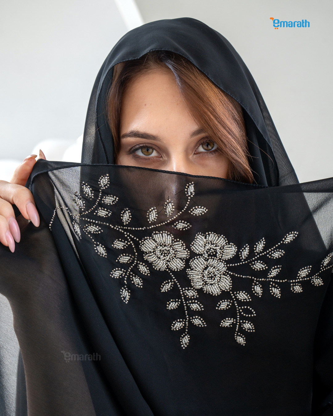 Graceful Floral Embroidered Abaya – Elegant & Modest Fashion