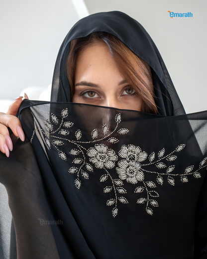 Elegant Floral Embroidered Abaya - Modest Stylish Design