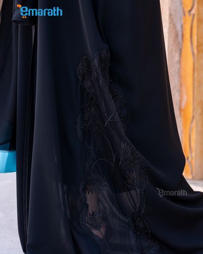 Women's Black Embroidered Abaya – Elegant Modest Wear