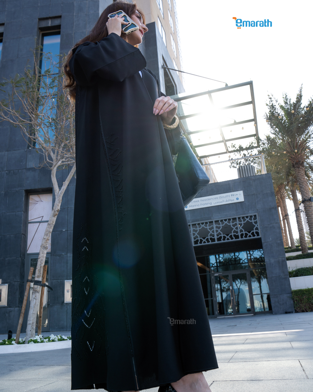 Premium Black Abaya for Women with Luxury Hand & Stone Work, Paipin & Elegant Detailing