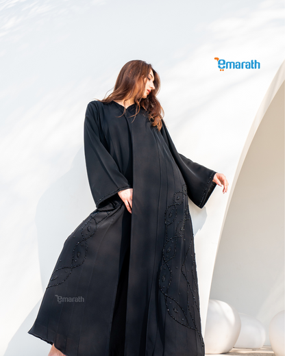 Black Abaya for Women - Stylish Modest Wear with Hand & Stone Work