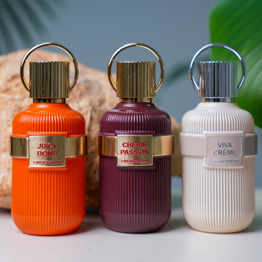 CHERIE BLOSSOM Perfume Combo – 3 x 100ML | Long-Lasting Sweet & Sensual Fragrances by LPG Perfumes
