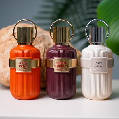 CHERIE BLOSSOM Perfume Combo – 3 x 100ML | Long-Lasting Sweet & Sensual Fragrances by LPG Perfumes