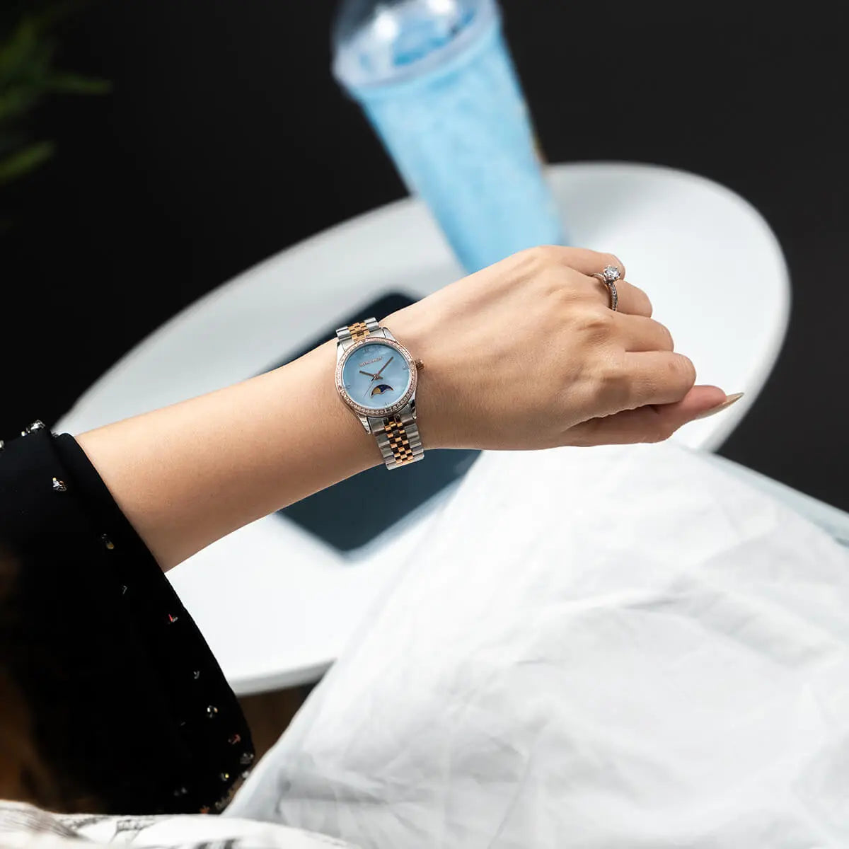 Explore the best women's watches with the MARKO BALENO LUNAA MB214-E.