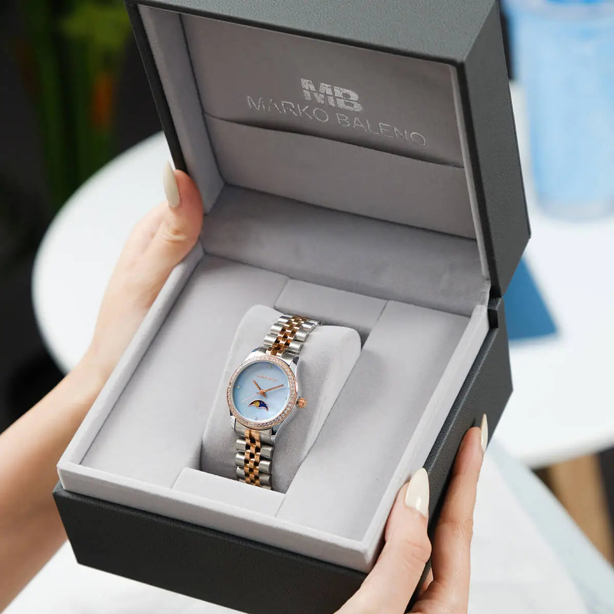 Explore the best women's watches with the MARKO BALENO LUNAA MB214-E.