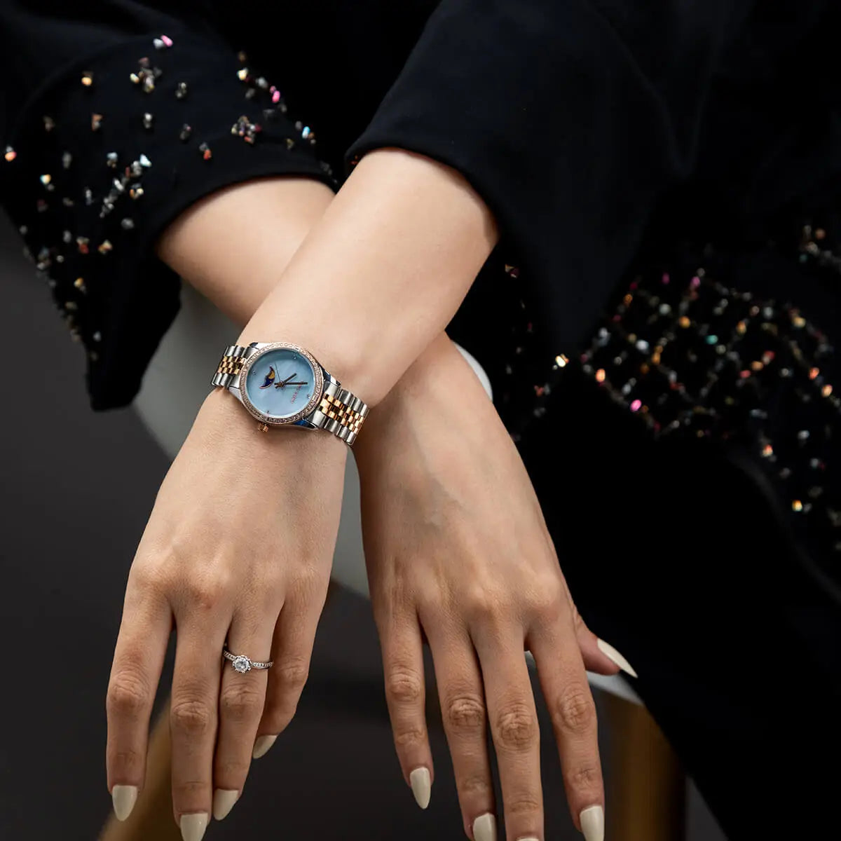 Explore the best women's watches with the MARKO BALENO LUNAA MB214-E.