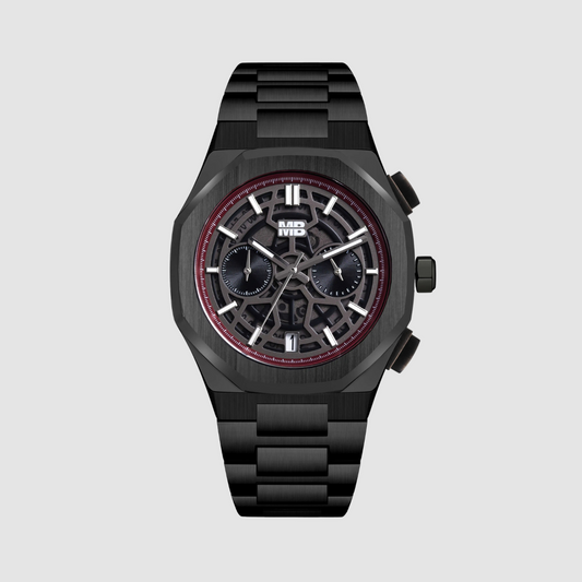 MARKO BALENO SKELETON  BLACK EDITION MENS WATCH