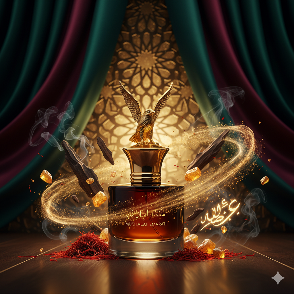 Mukhalat Emarati - A versatile premium fragrance with long-lasting quality.