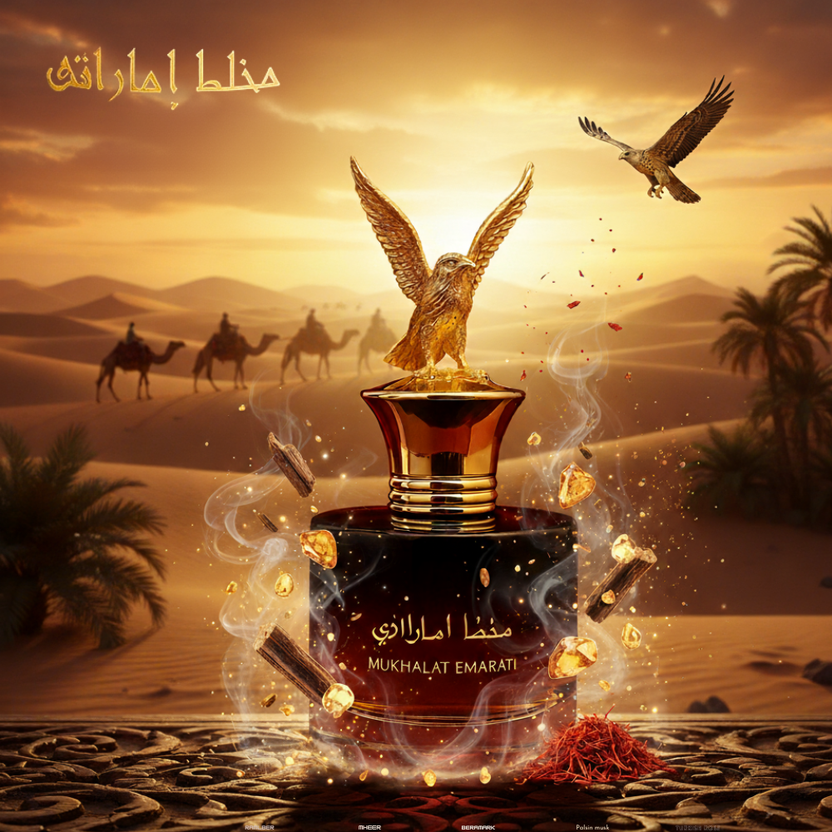Mukhalat Emarati - A versatile premium fragrance with long-lasting quality.