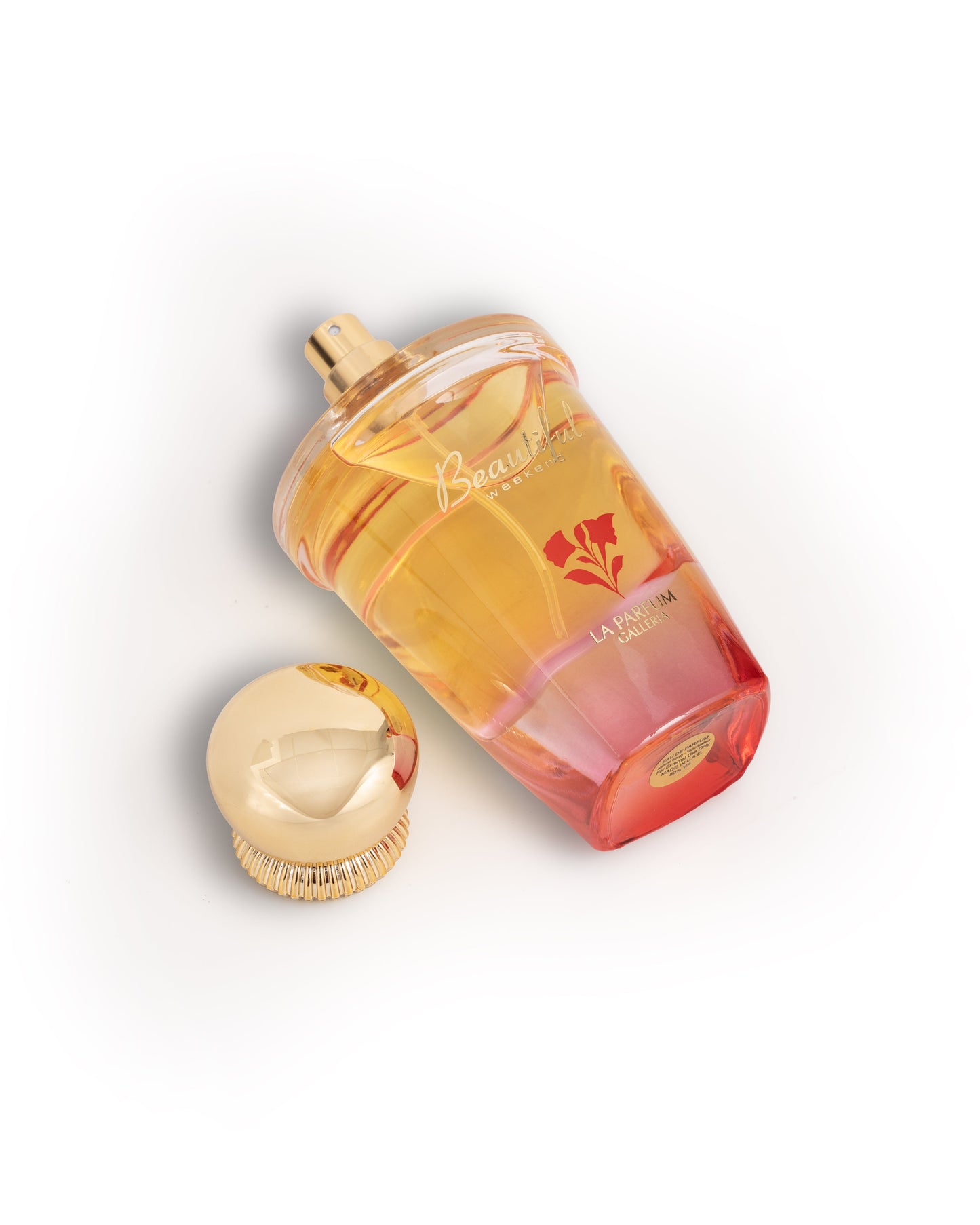 Beautiful Weekend Perfume Bottle With Cap Off  By La Parfum Galleria