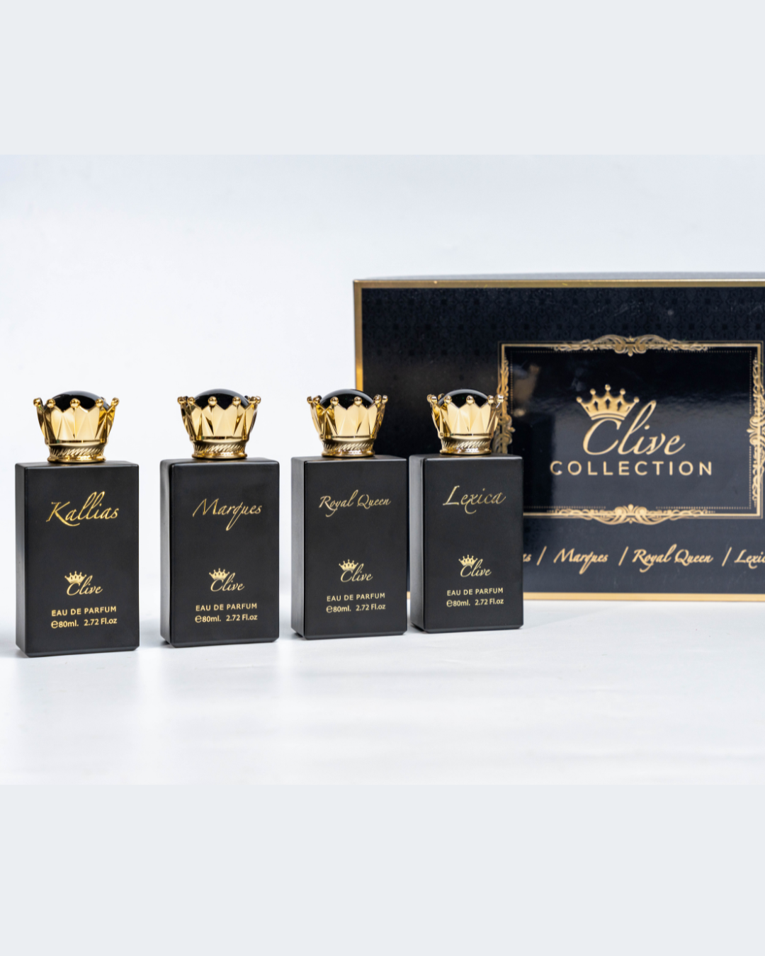 Clive Collection – 4 x 80ML Unisex Perfume Combo | Luxury Fragrances for Men & Women | Only 130 AED