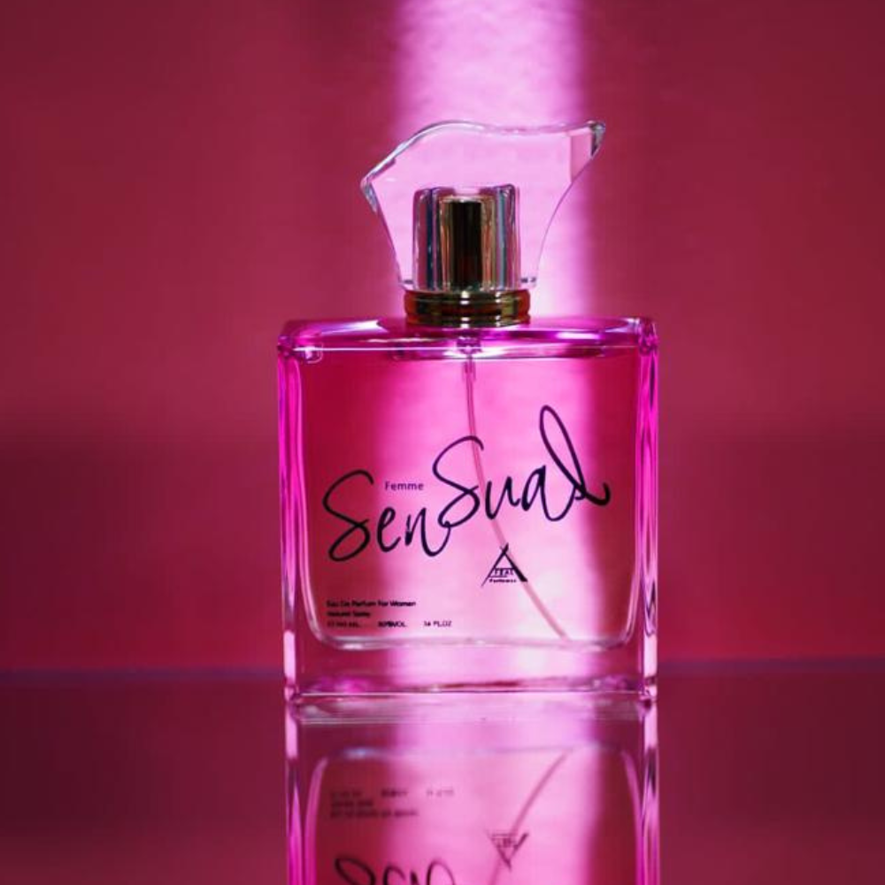 Experience the best perfume with SENSUAL SPRAY EDP 100ML, a long lasting fragrance crafted for those who appreciate a woody and musky scent.